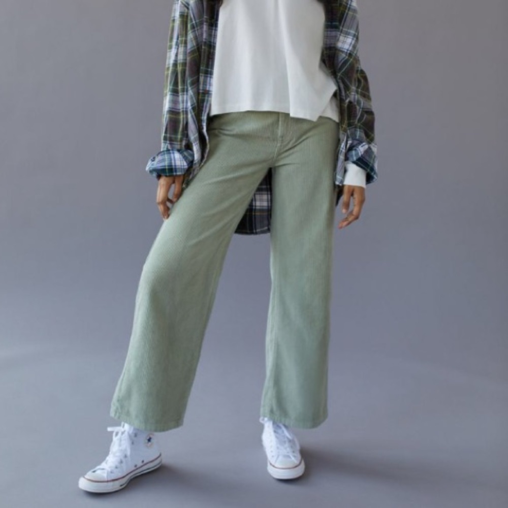 urban outfitters high & wide corduroy pants